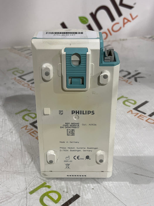 Philips M3001A-A01C06 Fast SpO2, NIBP, ECG, Temp, IBP MMS Module