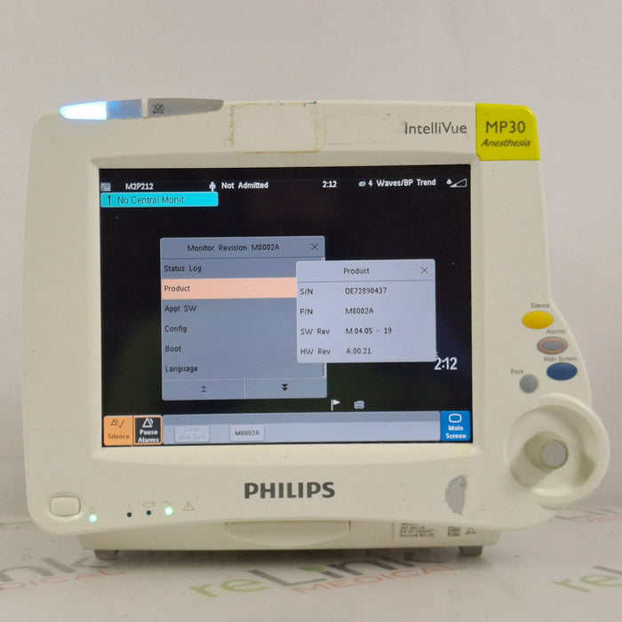 Philips IntelliVue MP30 - Anesthesia Patient Monitor
