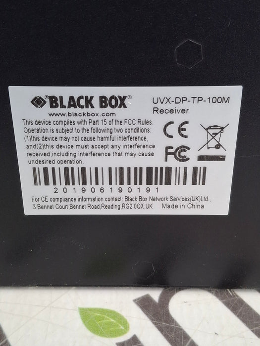 Black Box Network Services UVX-DP-TP-100M Displayport & USB 2.0 Extender