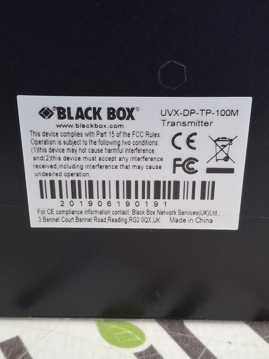 Black Box Network Services UVX-DP-TP-100M Displayport & USB 2.0 Extender
