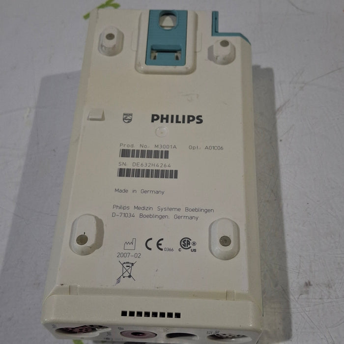 Philips M3001A-A01C06 Fast SpO2, NIBP, ECG, Temp, IBP MMS Module