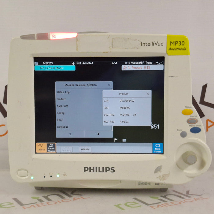 Philips IntelliVue MP30 - Anesthesia Patient Monitor