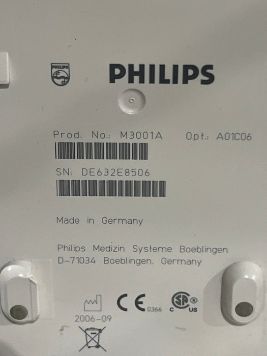 Philips M3001A-A01C06 Fast SpO2, NIBP, ECG, Temp, IBP MMS Module
