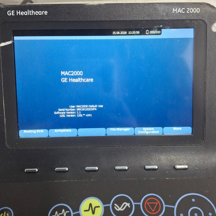 GE Healthcare MAC 2000 ECG