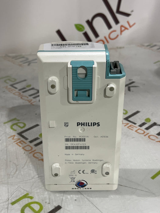 Philips M3001A-A01C06 Fast SpO2, NIBP, ECG, Temp, IBP MMS Module