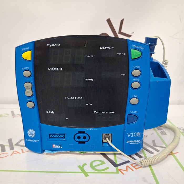 GE Healthcare Dinamap V100 - NIBP, SpO2, Temp Vital Signs Monitor