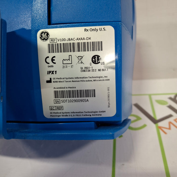 GE Healthcare Dinamap V100 - NIBP, SpO2, Temp Vital Signs Monitor