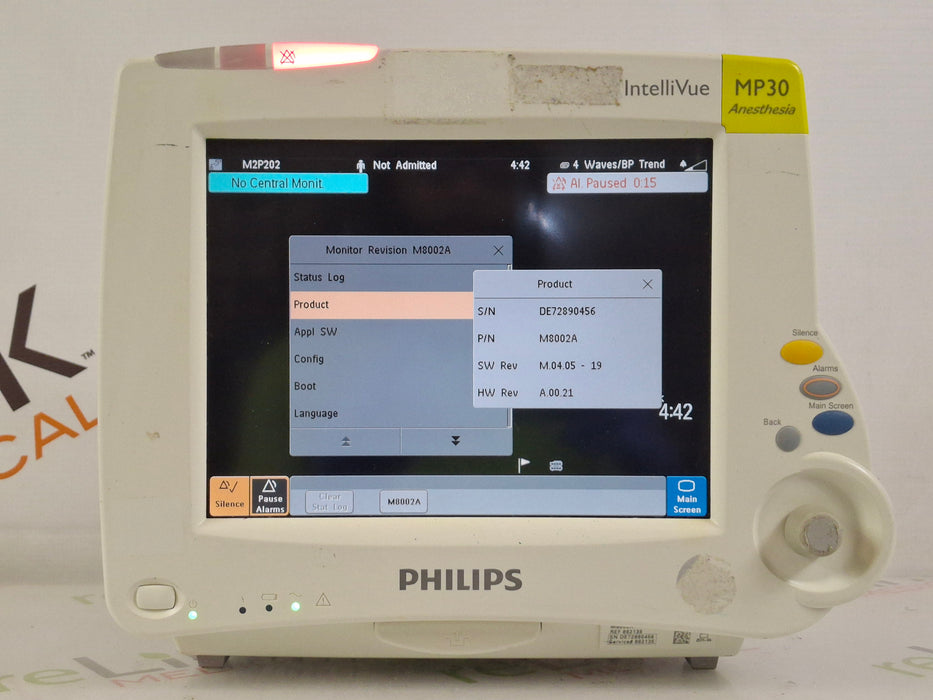 Philips IntelliVue MP30 - Anesthesia Patient Monitor