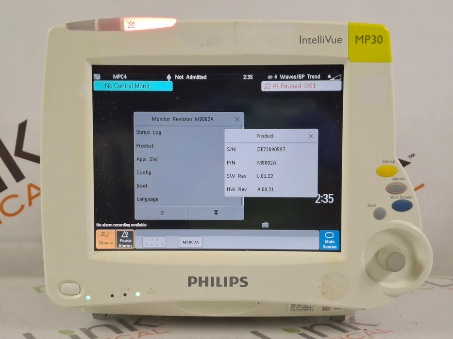 Philips IntelliVue MP30 Patient Monitor