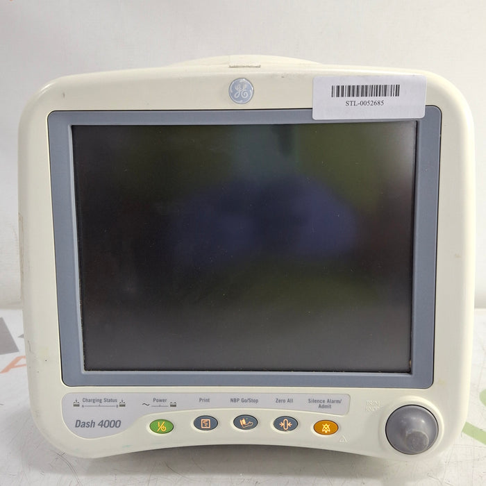 GE Healthcare Dash 4000 - Masimo SpO2 Patient Monitor