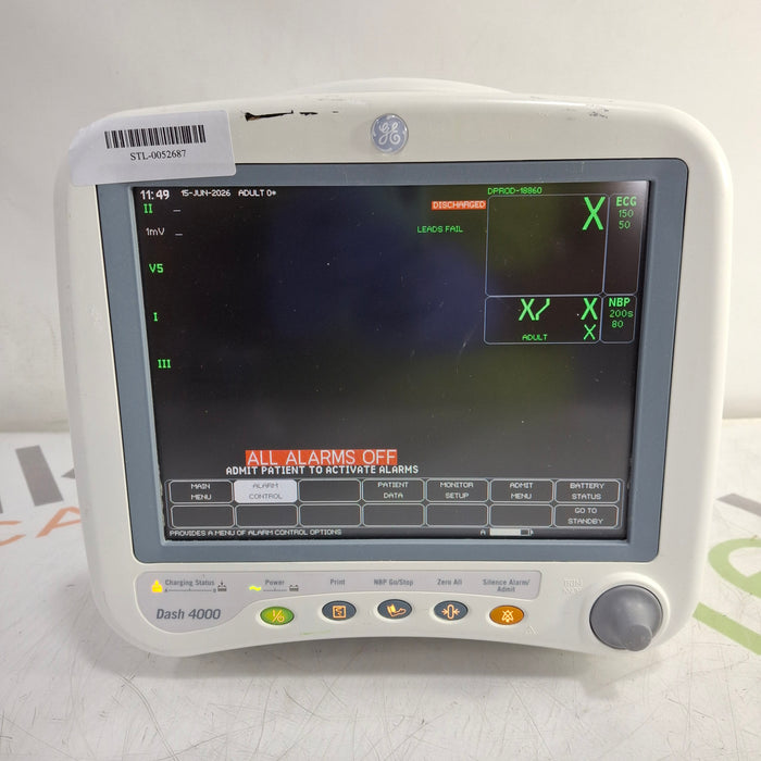 GE Healthcare Dash 4000 - GE/Nellcor SpO2 Patient Monitor
