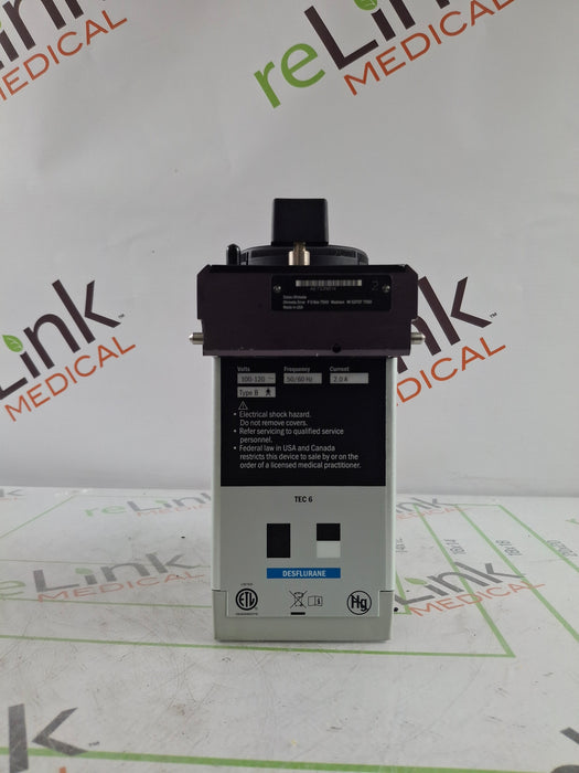 Datex-Ohmeda Tec 6 Plus Desflurane Vaporizer