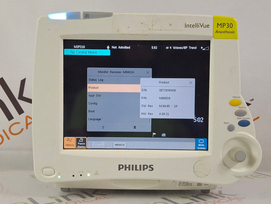 Philips IntelliVue MP30 - Anesthesia Patient Monitor
