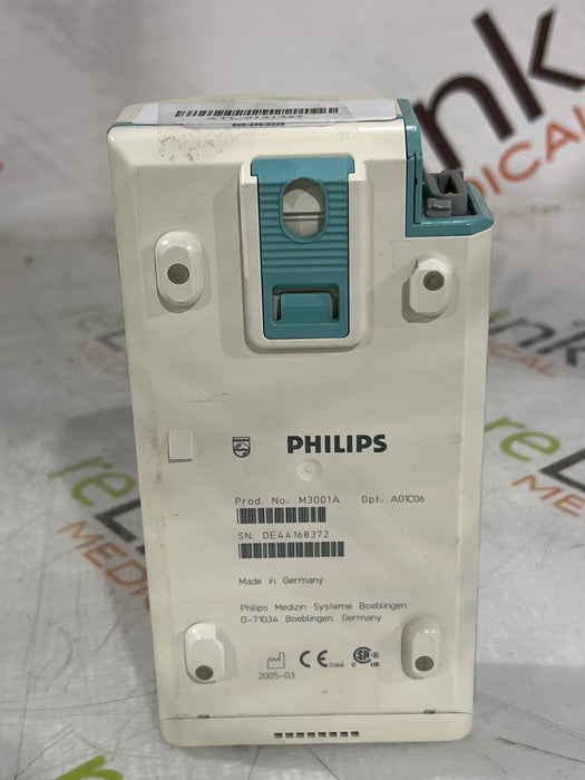 Philips M3001A-A01C06 Fast SpO2, NIBP, ECG, Temp, IBP MMS Module