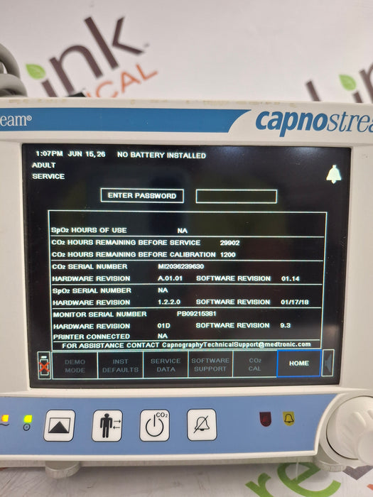 Oridion Capnostream 20P Capnography Monitor