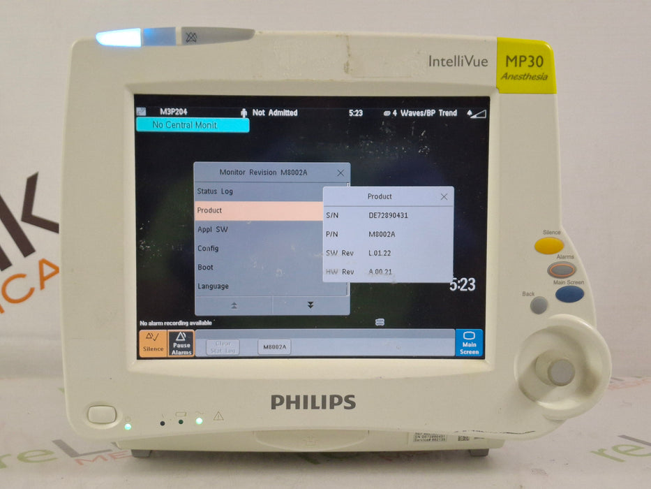 Philips IntelliVue MP30 - Anesthesia Patient Monitor