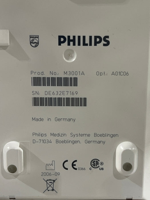 Philips M3001A-A01C06 Fast SpO2, NIBP, ECG, Temp, IBP MMS Module