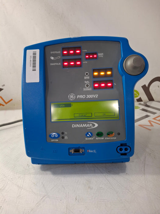GE Healthcare Dinamap Pro 300V2 Vital Signs Monitor