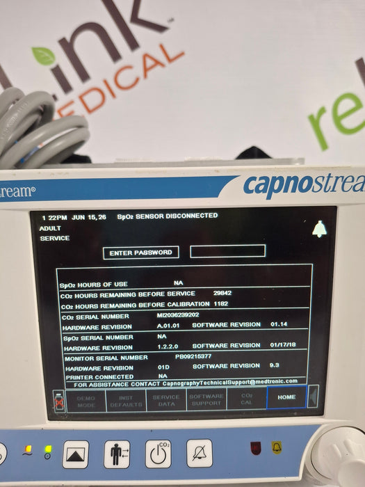 Oridion Capnostream 20P Capnography Monitor