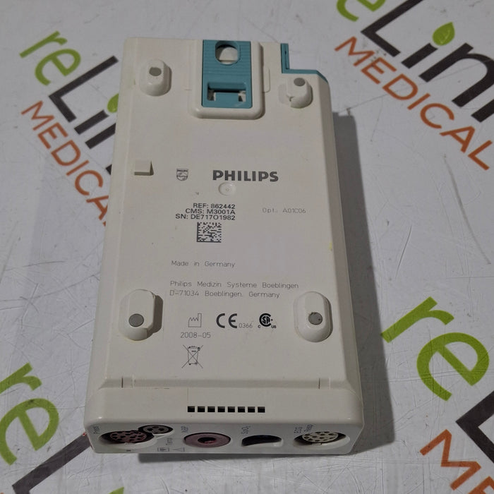Philips M3001A-A01C06 Fast SpO2, NIBP, ECG, Temp, IBP MMS Module