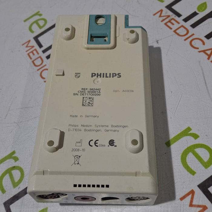 Philips M3001A-A03C06 Masimo SpO2, NIBP, ECG, Temp, IBP MMS Module