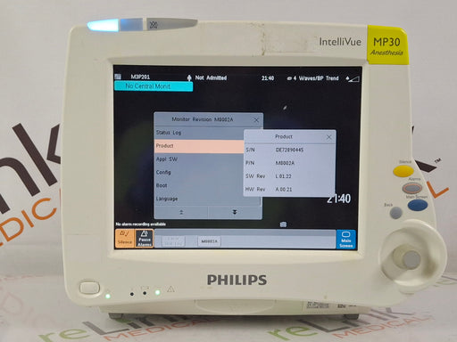 Philips Philips IntelliVue MP30 - Anesthesia Patient Monitor Patient Monitors reLink Online