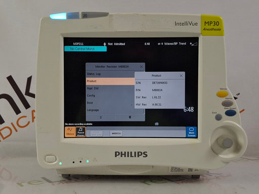 Philips Philips IntelliVue MP30 - Anesthesia Patient Monitor Patient Monitors reLink Online