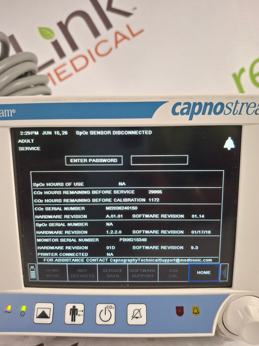 Oridion Capnostream 20P Capnography Monitor