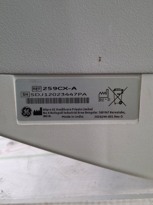GE Healthcare Corometrics 250cx Series Model 259cx-a Fetal Monitor