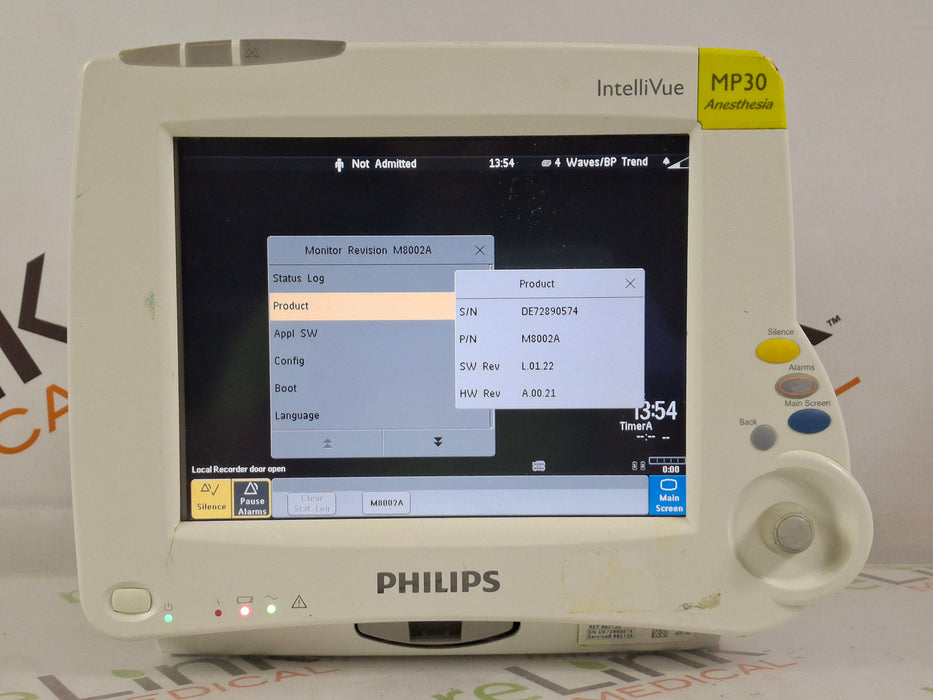 Philips IntelliVue MP30 - Anesthesia Patient Monitor