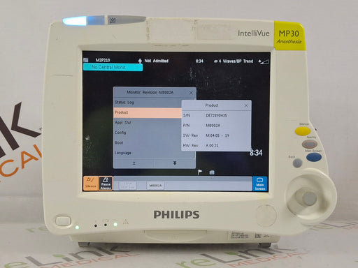 Philips Philips IntelliVue MP30 - Anesthesia Patient Monitor Patient Monitors reLink Online