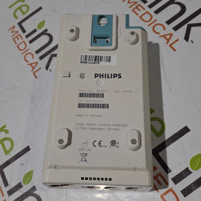 Philips M3001A-A01C06 Fast SpO2, NIBP, ECG, Temp, IBP MMS Module