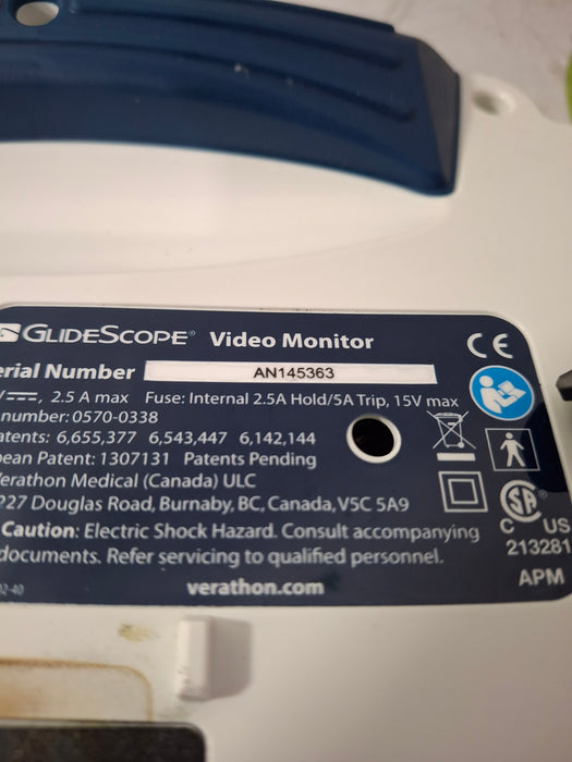 Verathon Medical, Inc Glidescope Video Laryngoscope