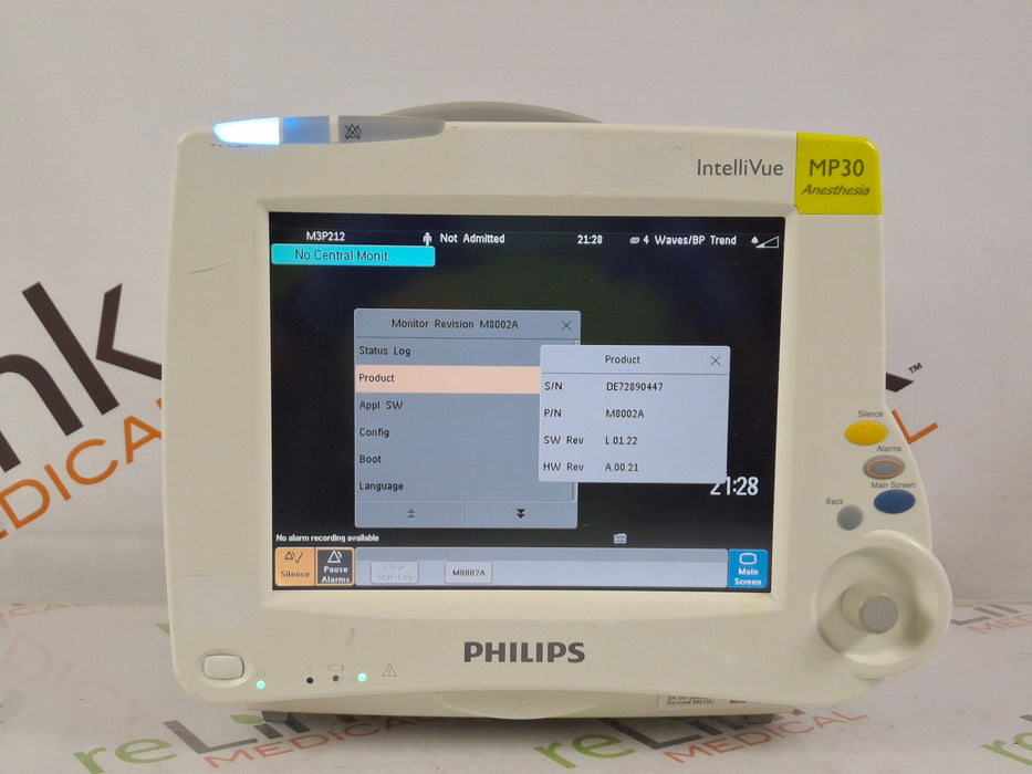 Philips IntelliVue MP30 - Anesthesia Patient Monitor