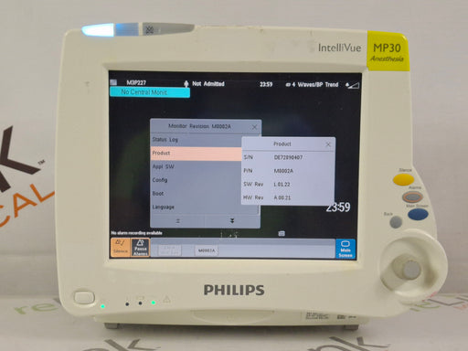 Philips Philips IntelliVue MP30 - Anesthesia Patient Monitor Patient Monitors reLink Online