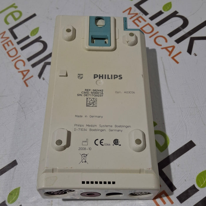 Philips M3001A-A03C06 Masimo SpO2, NIBP, ECG, Temp, IBP MMS Module