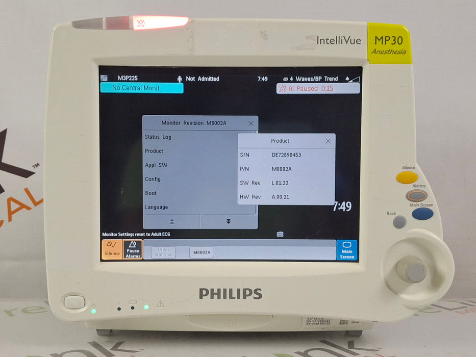 Philips IntelliVue MP30 Patient Monitor