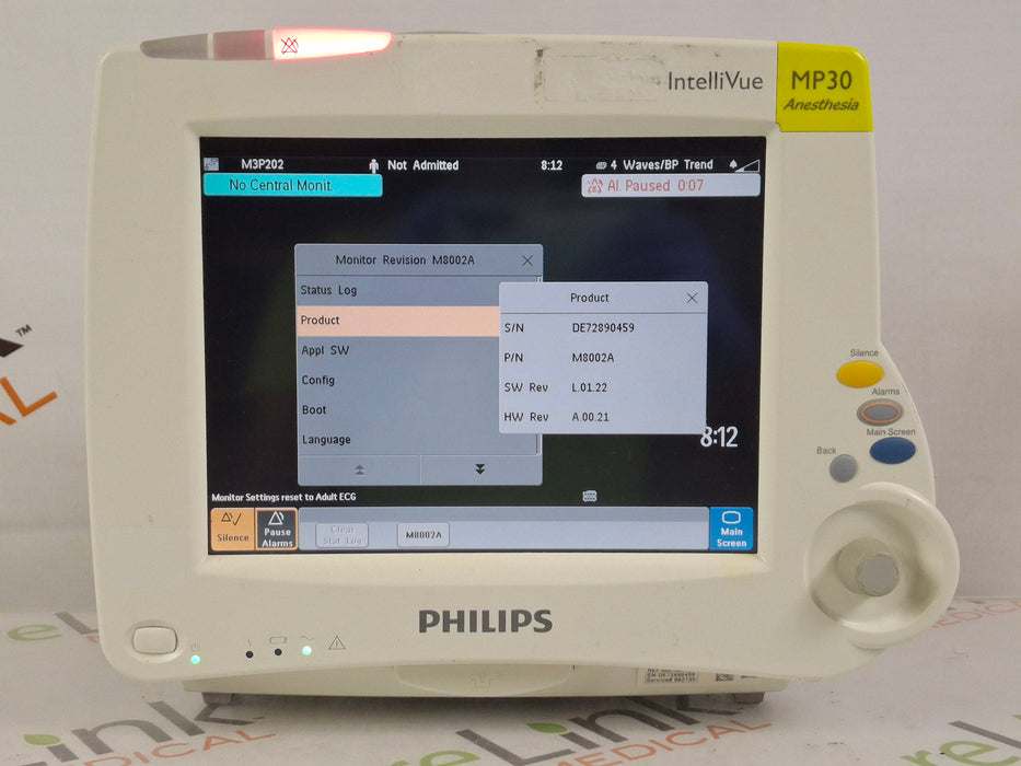 Philips IntelliVue MP30 - Anesthesia Patient Monitor