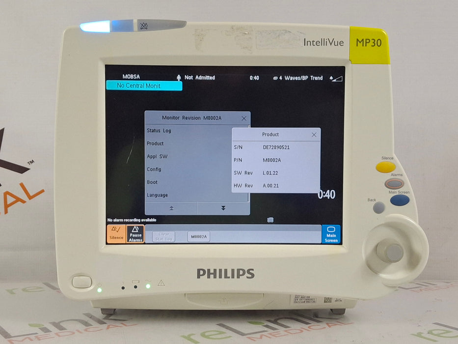 Philips IntelliVue MP30 Patient Monitor