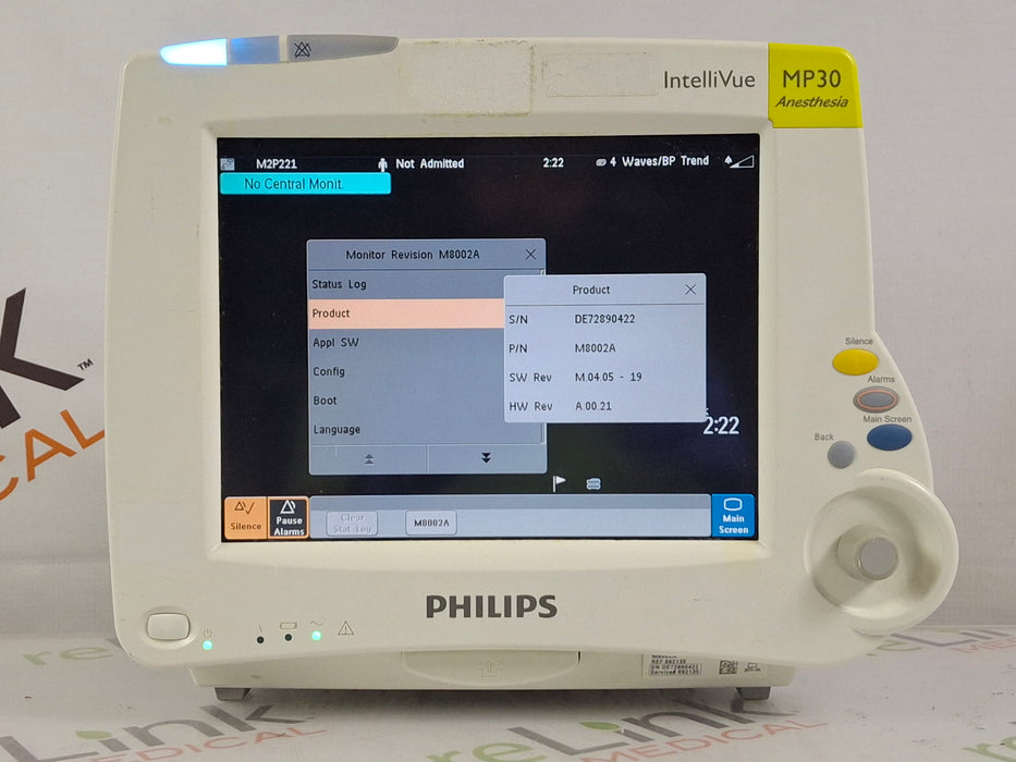Philips IntelliVue MP30 - Anesthesia Patient Monitor