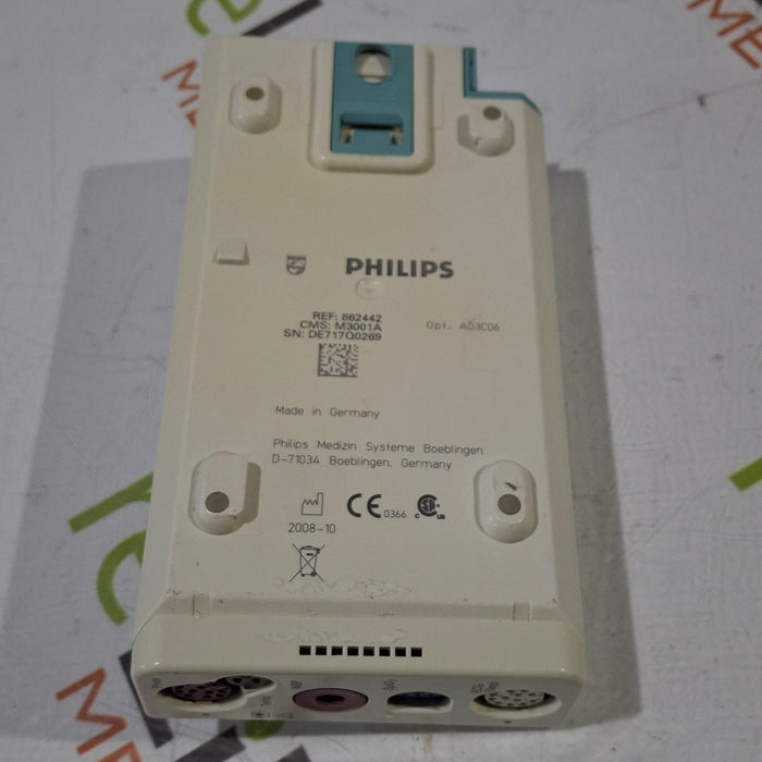 Philips M3001A-A03C06 Masimo SpO2, NIBP, ECG, Temp, IBP MMS Module