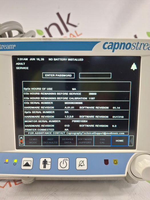 Oridion Capnostream 20P Capnography Monitor