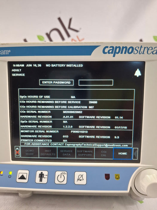 Oridion Capnostream 20P Capnography Monitor