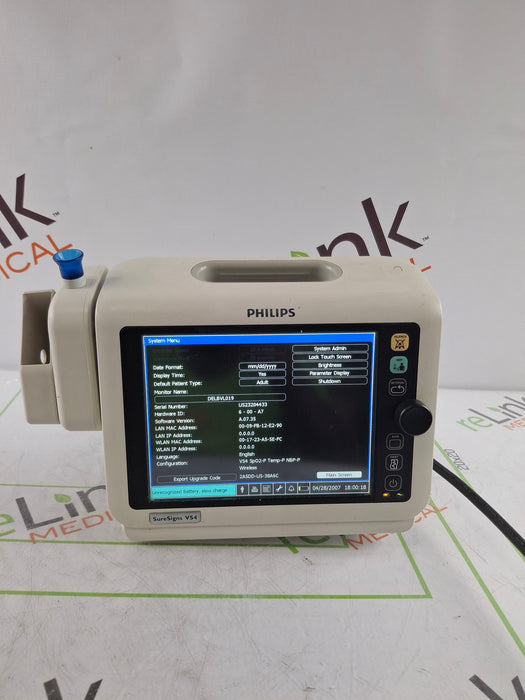 Philips SureSigns VS4 Vital Signs Monitor
