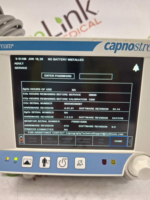 Oridion Capnostream 20P Capnography Monitor