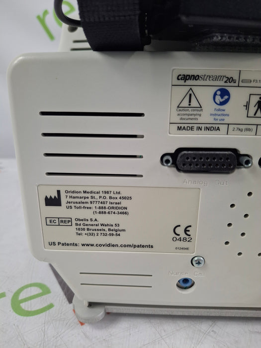 Oridion Capnostream 20P Capnography Monitor