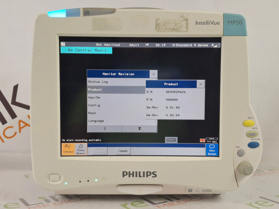 Philips IntelliVue MP50 Patient Monitor