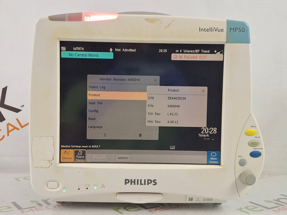 Philips IntelliVue MP50 Patient Monitor