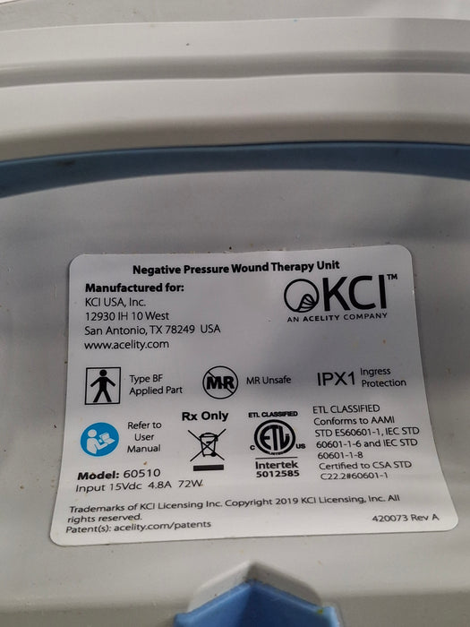 KCI V.A.C. Ulta Negative Pressure Wound Therapy System