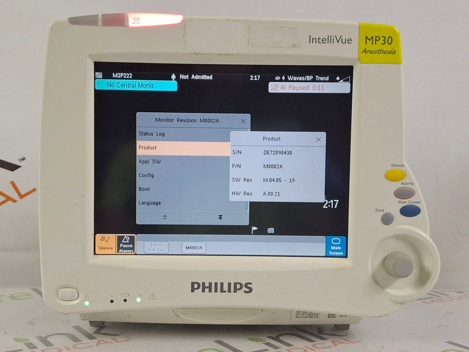 Philips IntelliVue MP30 - Anesthesia Patient Monitor
